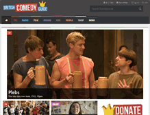 Tablet Screenshot of comedy.co.uk
